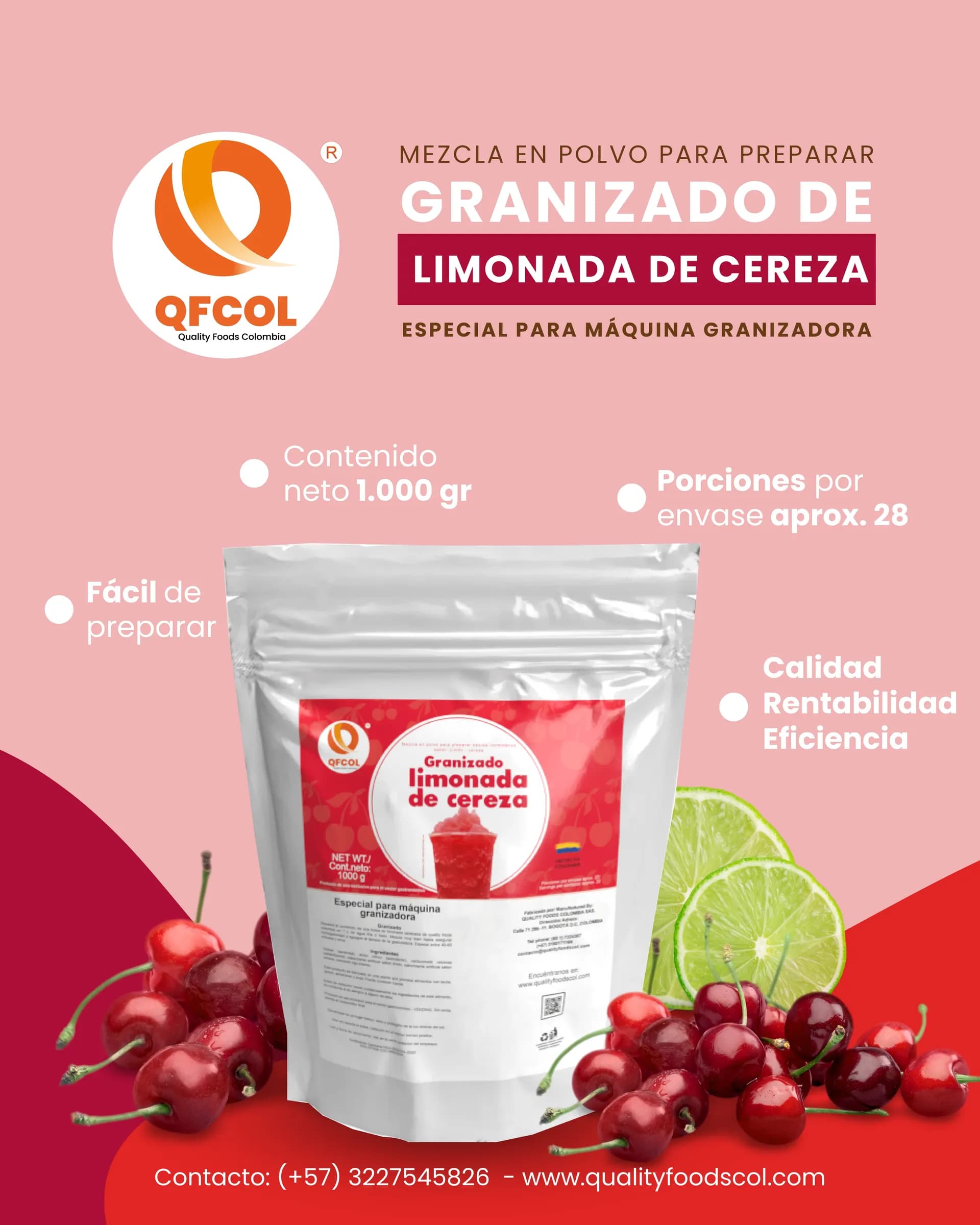Granizado Limonada de Cereza