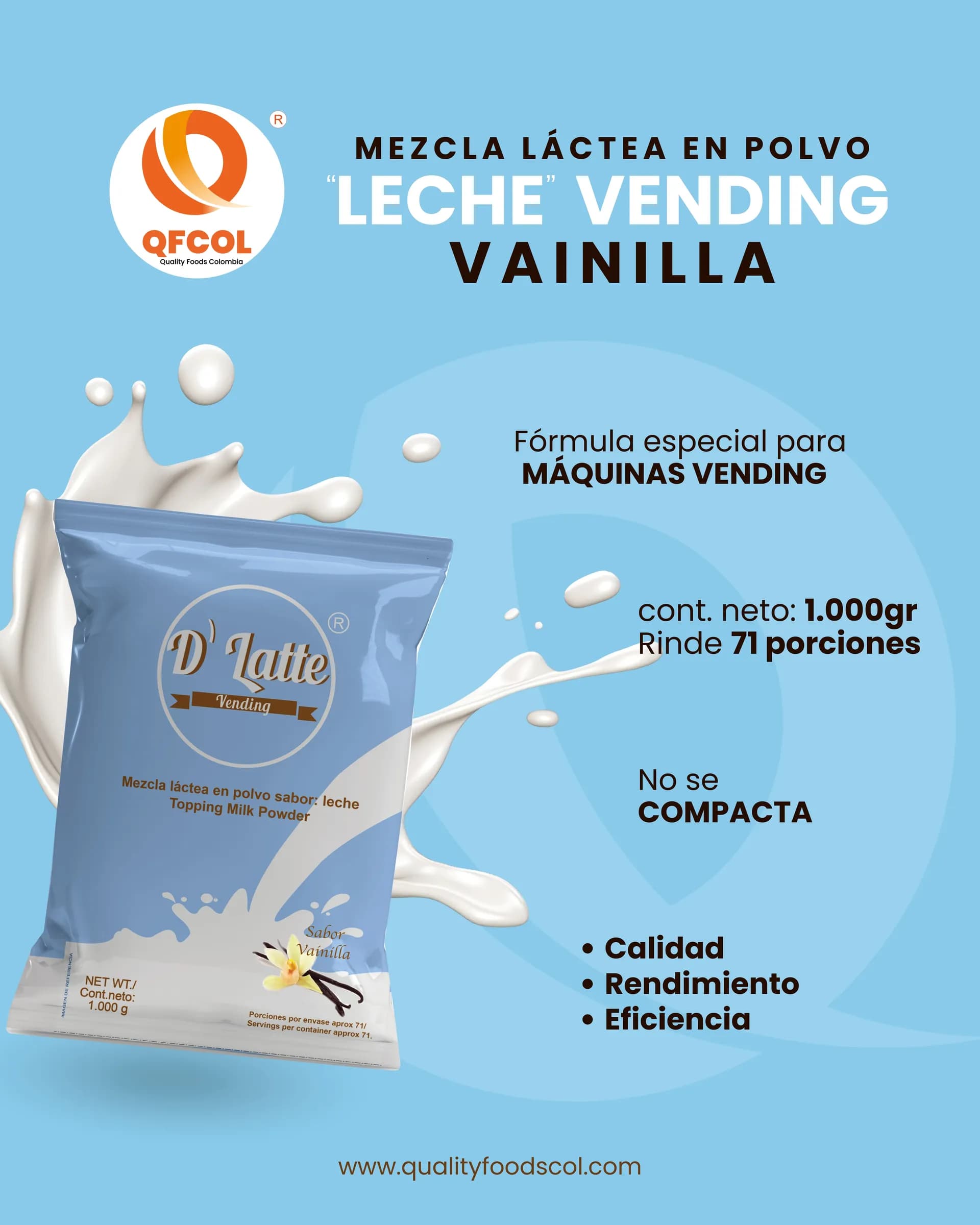 Leche vending vainilla