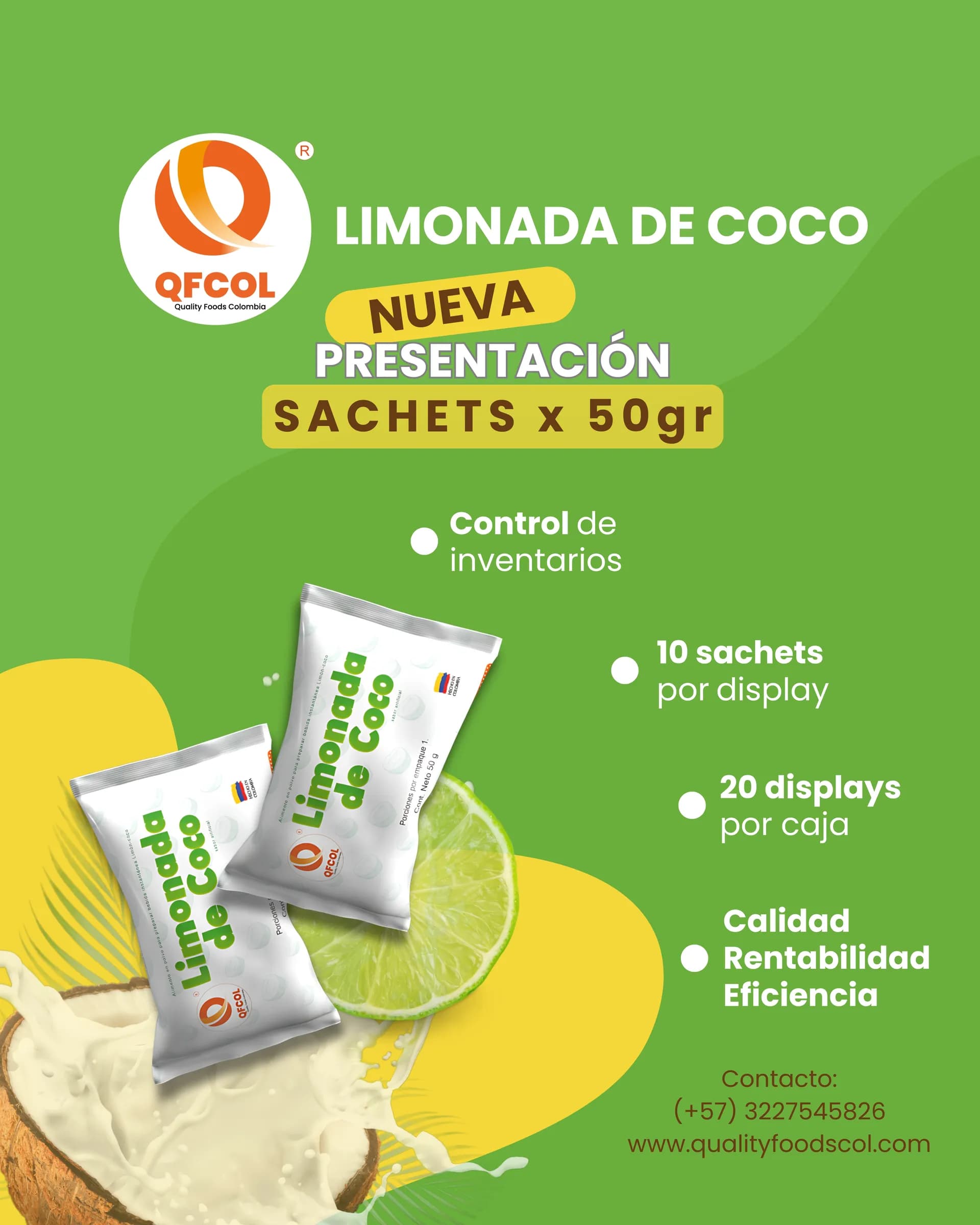 LIMONADA DE COCO SACHET